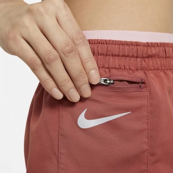 Nike Tempo Luxe Women's 3" Running Shorts Canyon Rust Size L CZ9584-691 - Picture 2 of 8